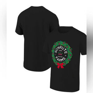 NWT “The Office” XL Schrute Farms Holiday graphic crew neck s/s tee shirt Unisex